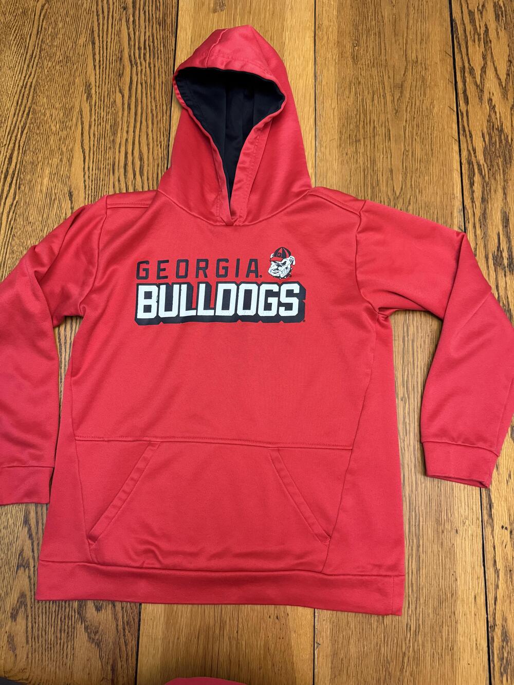 Georgia Bulldogs Hoodie Mens Large NCAA Football Champion Pullover Sweatshirt